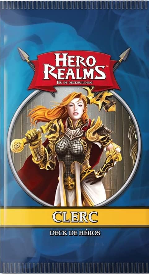 Set Hero Realms Grundspiel + 5 Heldendecks: Zauberer, Krieger, Bogenschützer, Dieb, Clerc Französisc