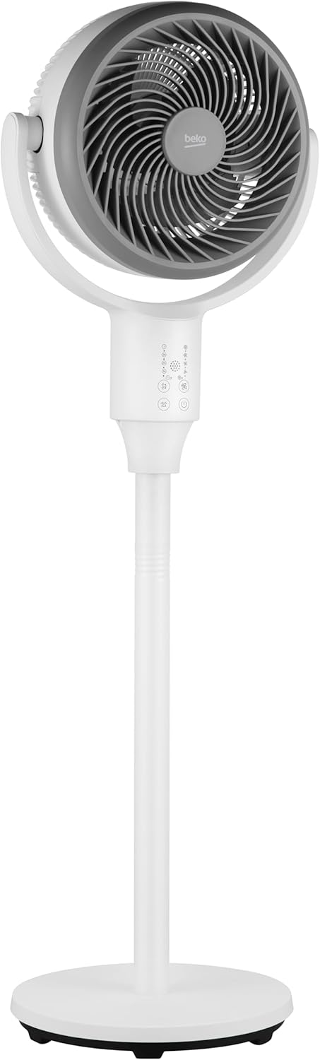 Beko - EFS7000CW - 2-in-1 Stand- und Tischventilator, 30 W, 4 Geschwindigkeitsstufen, Höhe und Neigu