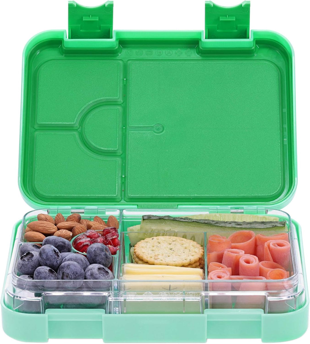 Navaris Bento Box Lunch Box Brotdose Vesperbox - auslaufsicher mit variablen Fächern - herausnehmbar