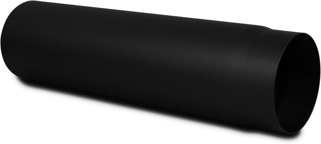 LANZZAS Ofenrohr 500 mm, im Durchmesser, DN Ø 150 mm, Farbe: schwarz-metallic - weitere Rohre aus un