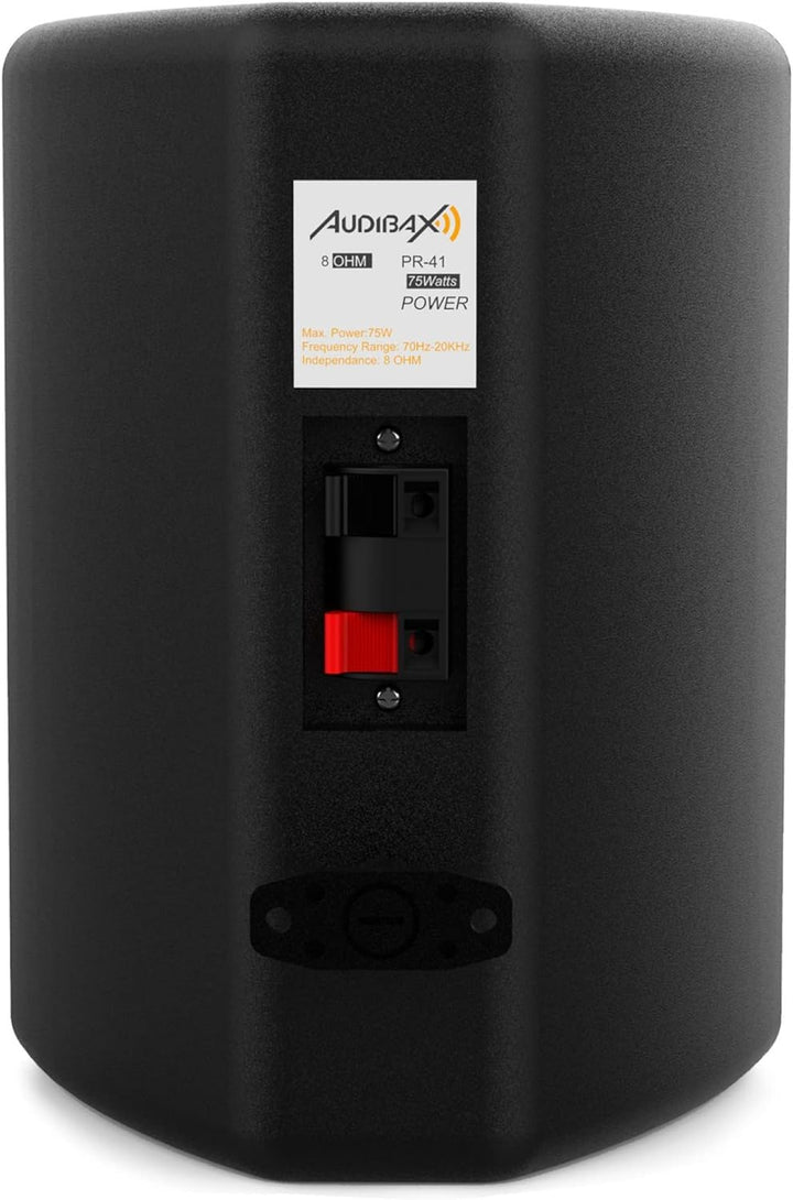 Audibax Pícolo PR-41 Altavoces Estantería HiFi y Sonorización 75 W Con soporte de Pared Incluido. Pa