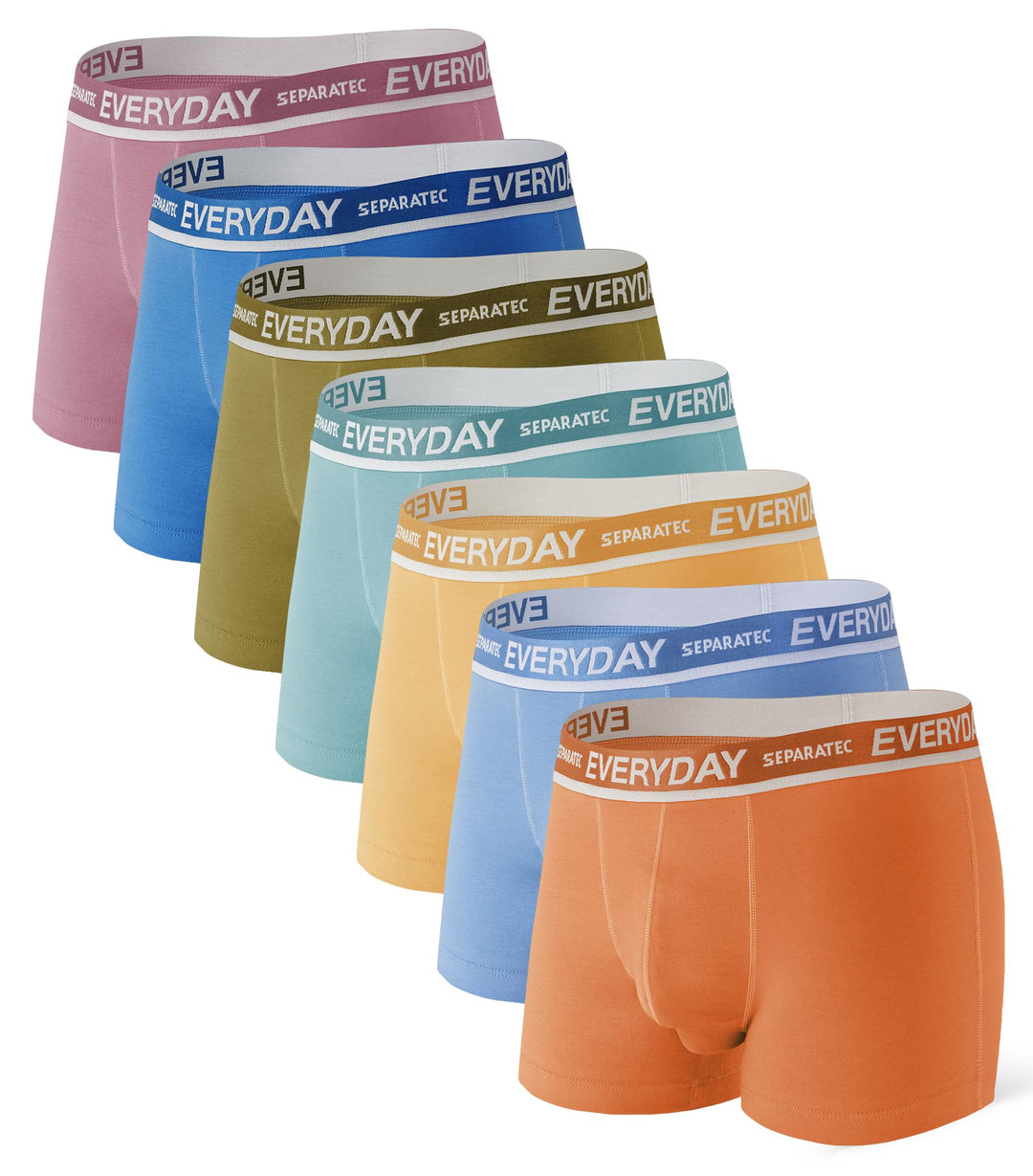 Separatec Herren Boxershorts 7er Pack Doppelbeutel Dual Pouch, Baumwolle Unterhosen Männer, Stretcke