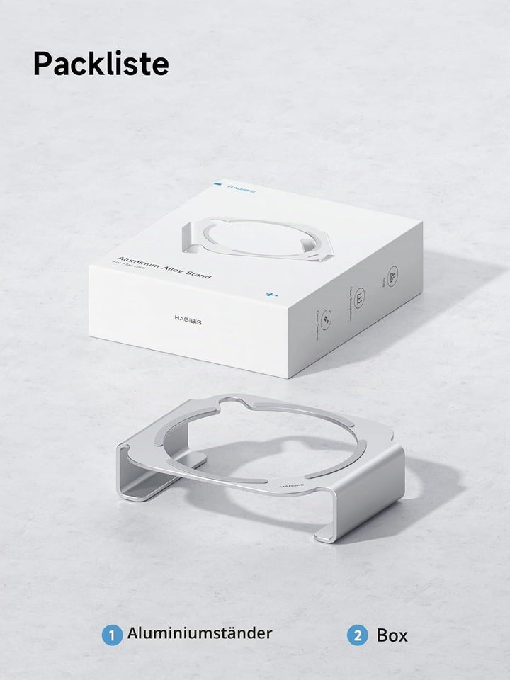 Hagibis Mac Mini M4 Ständer Aluminiumlegierung Halterung für Mac Mini M4/M4 Pro 2024 Belüftung Wärme