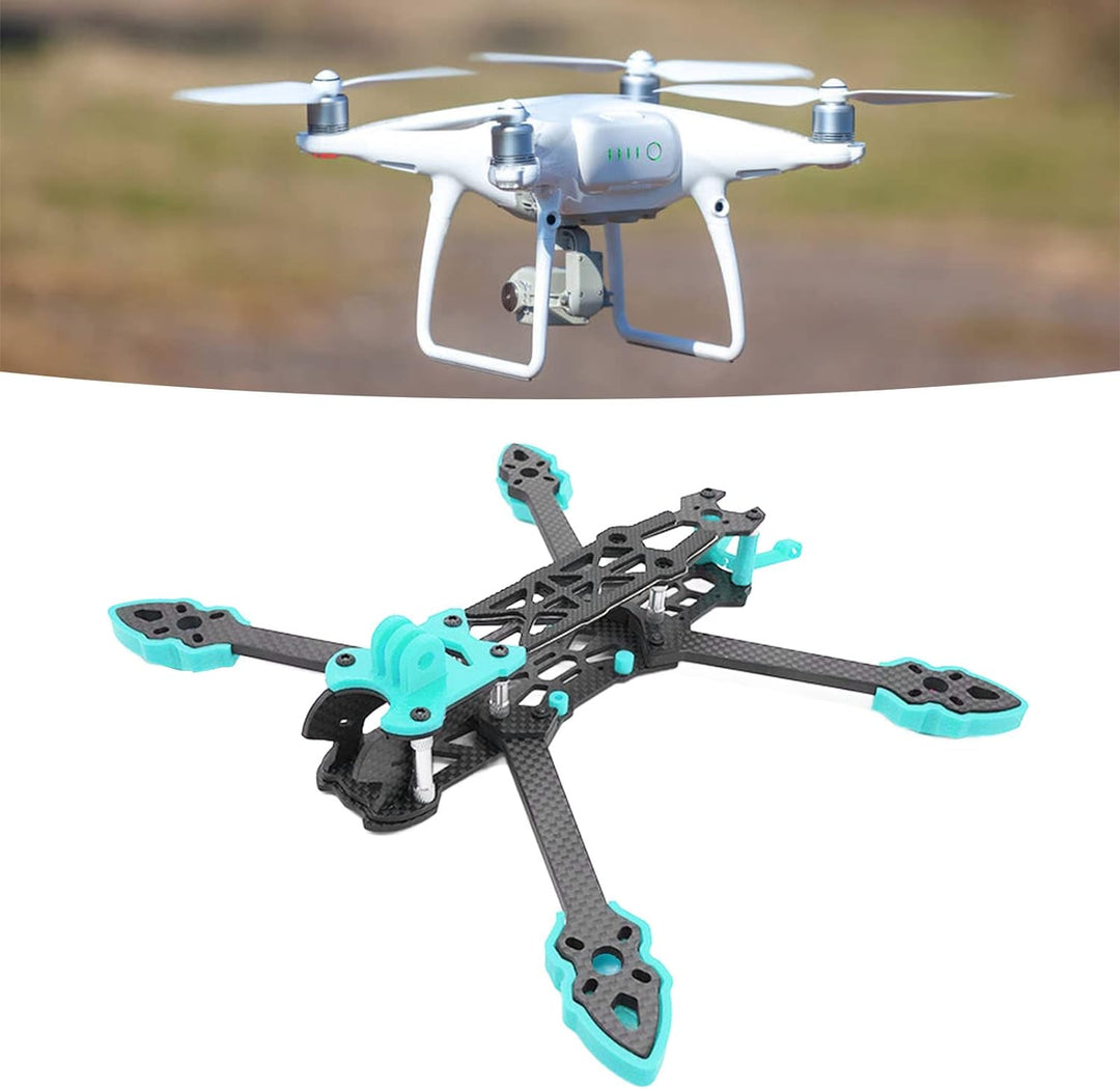 KENANLAN Quadcopter Rahmen Kit, FPV Racing Drohne Rahmen Professioneller 225mm Radstand Carbon Fiber