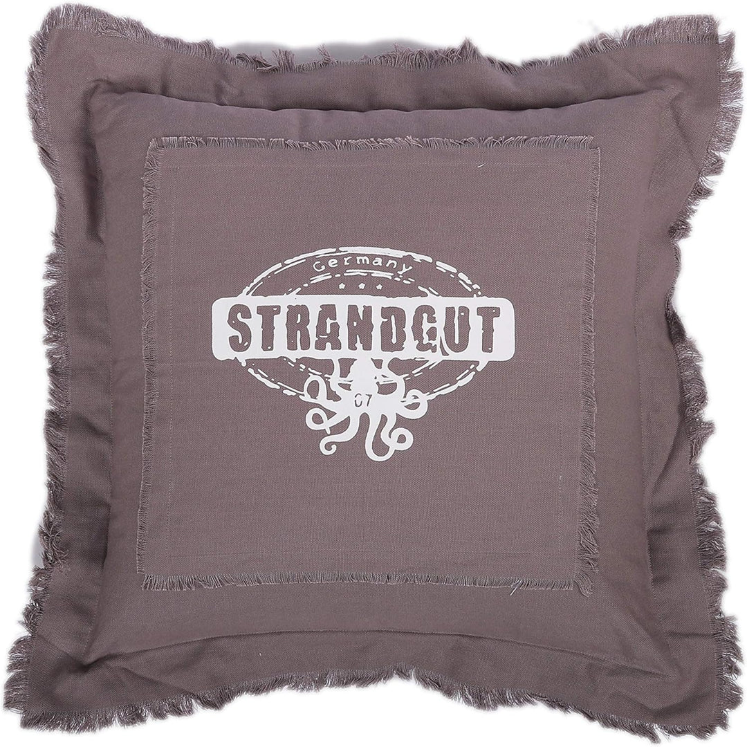 Strandgut07 Kissen mit Reissverschluss, 53 x 53 cm, Beige 53 x 53 cm Beige, 53 x 53 cm Beige