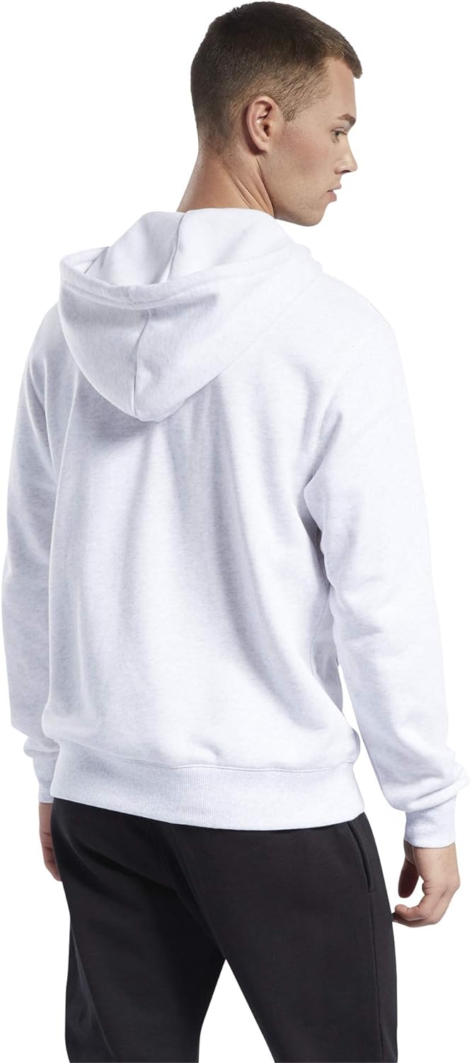 Reebok Herren Cl F Vector Fullzip Kapuzenpullover M Whtmel, M Whtmel