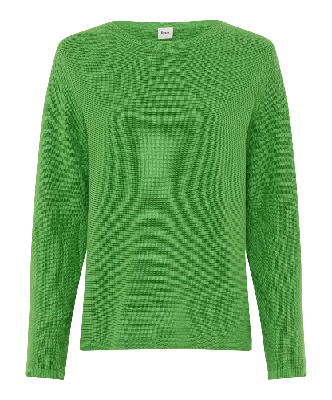 BRAX Damen Style Lesley Organic Cotton Solid Pullover 42 36 Leaf Green, 42 36 Leaf Green