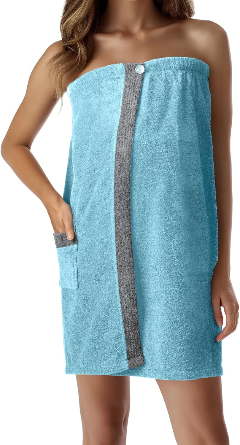 Sauna Frottee Kilt Sarong M-XXL Damen von JEMIDI 100% Baumwolle Saunakilt Saunasarong Saunatuch (Dam
