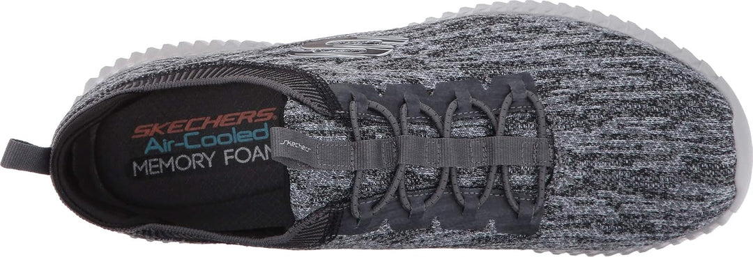 Skechers Herren Elite Flex Hartnell Halbschuhe 41 EU Gray Black Mesh Trim, 41 EU Gray Black Mesh Tri