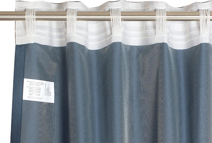 Schöner Wohnen Kollektion Gardine Soft 130x250 - Vorhang Blickdicht blau Baumwollmix - Vorhänge Wohn