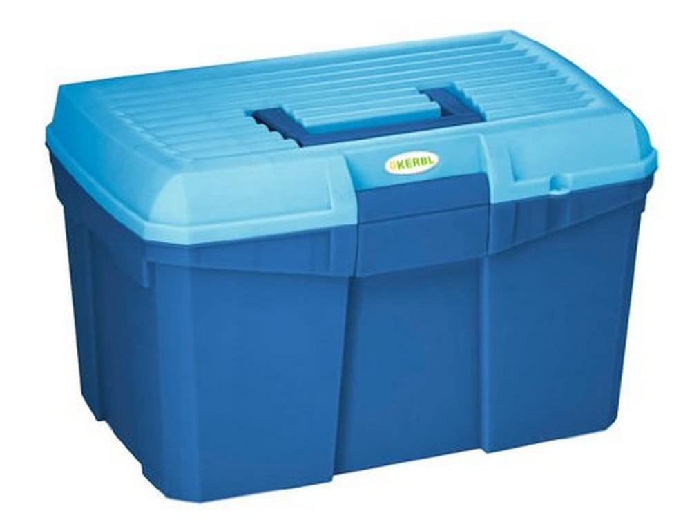 Covalliero Putzbox Siena, marine/hellblau, 40x26x24,5cm, Kunststoff, mit herausnehmbarem Einsatz, mi