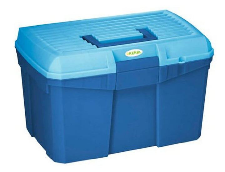 Covalliero Putzbox Siena, marine/hellblau, 40x26x24,5cm, Kunststoff, mit herausnehmbarem Einsatz, mi