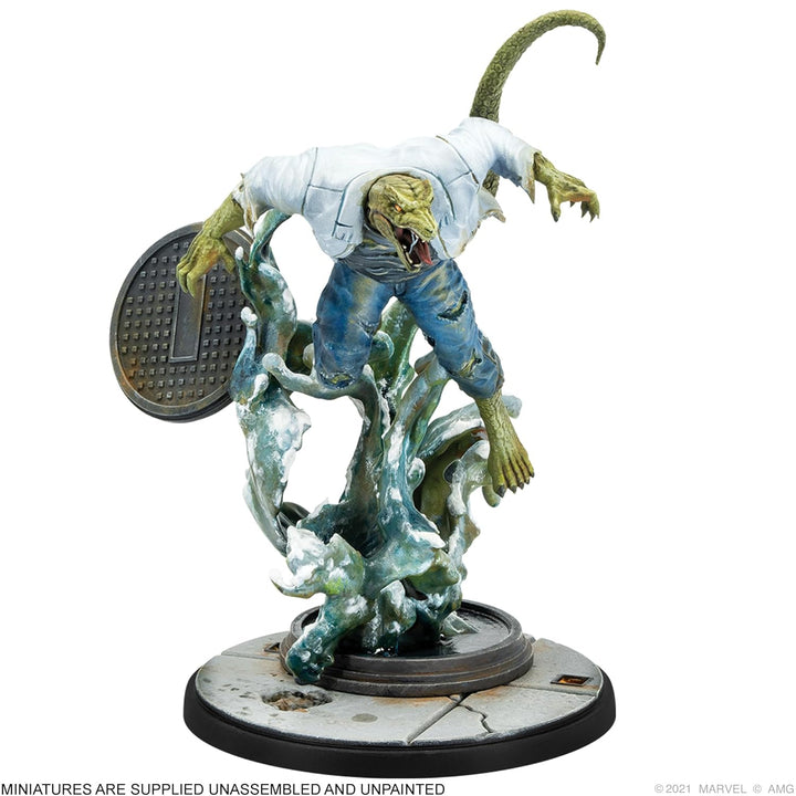Atomic Mass Games , Marvel Crisis Protocol: Character Pack: Lizard & Kraven, Miniatures Game, Ages 1