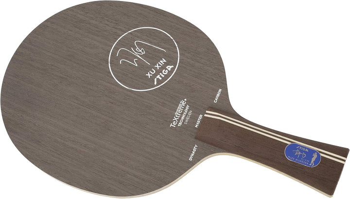 STIGA Unisex – Erwachsene Dynasty Carbon Xu Xin Edition Tishtennis Hölze Master Konkav Braun, Master