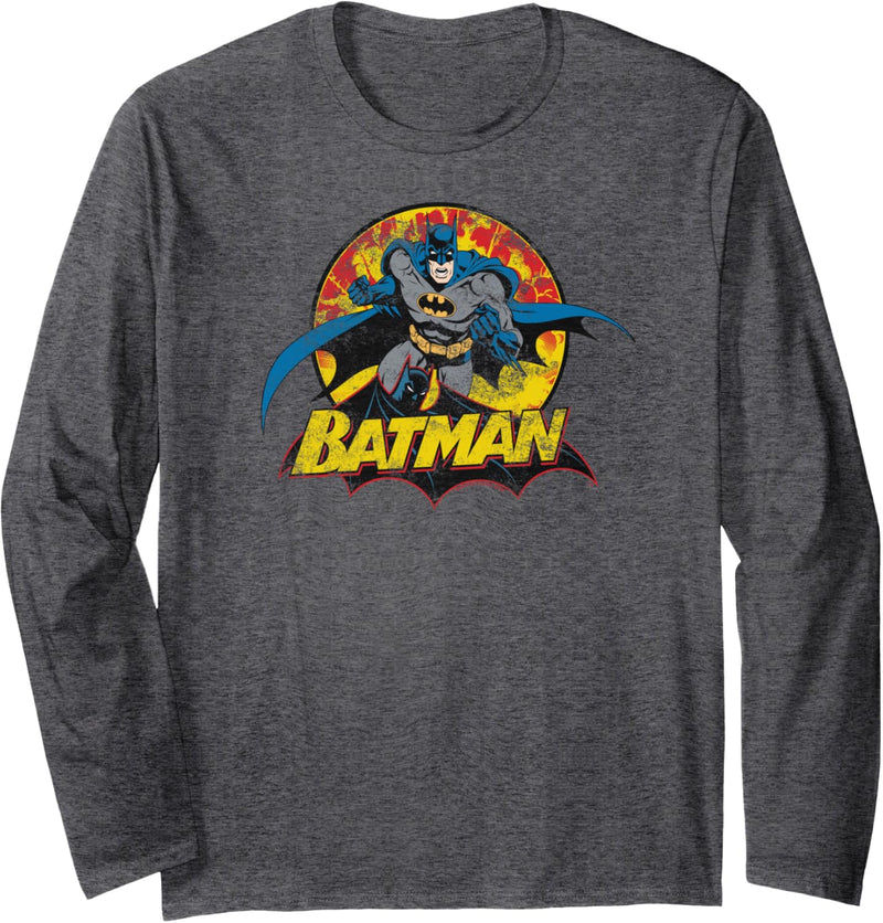 Batman Rough Distress Langarmshirt