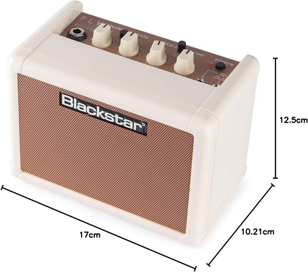 Blackstar Fly 3 Akustischer, tragbarer, batteriebetriebener Mini-Gitarrenverstärker mit 3 Watt, eing