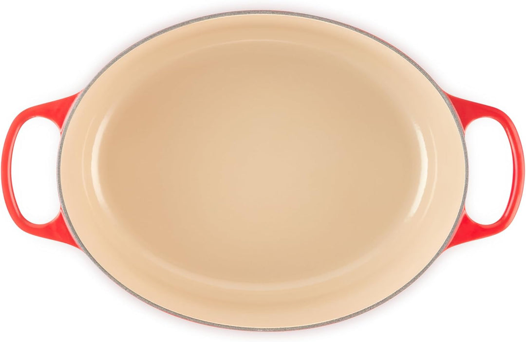 Le Creuset Signature Gusseisen-Bräter mit Deckel, Ø 31 cm, Oval, Für alle Herdarten und Induktion ge