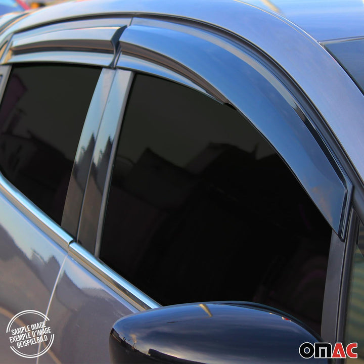 OMAC Windabweiser Regenabweiser kompatibel mit Toyota Corolla E210 Limousine 2019-2023 Acryl 4X