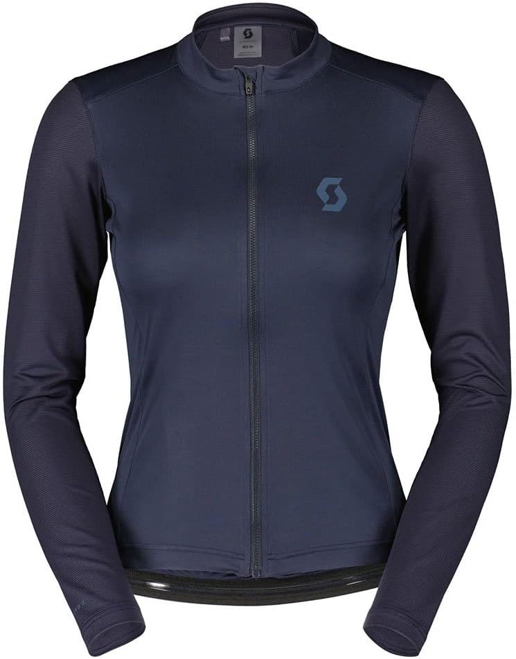 Scott W Endurance 10 L/sl Shirt Blau - Feminines funktionales Damen Langarm Rennrad Trikot, Grösse M