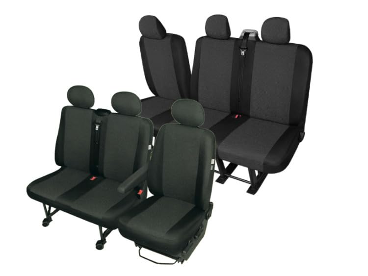 Sitzbezüge Sitzschoner kompatibel mit Renault Trafic 2 bis 2014 -kompatibel mit Nissan Primastar-kom