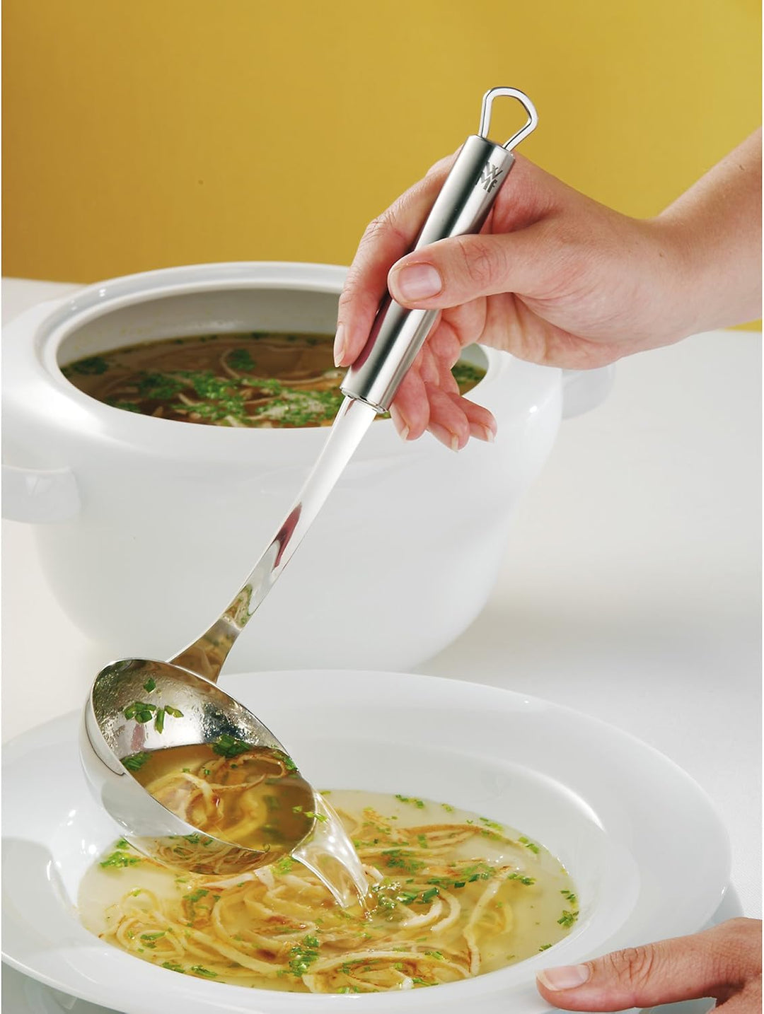 WMF Profi Plus Sparschäler 17 cm, Gemüseschäler rostfrei, Cromargan Edelstahl teilmattiert, spülmasc