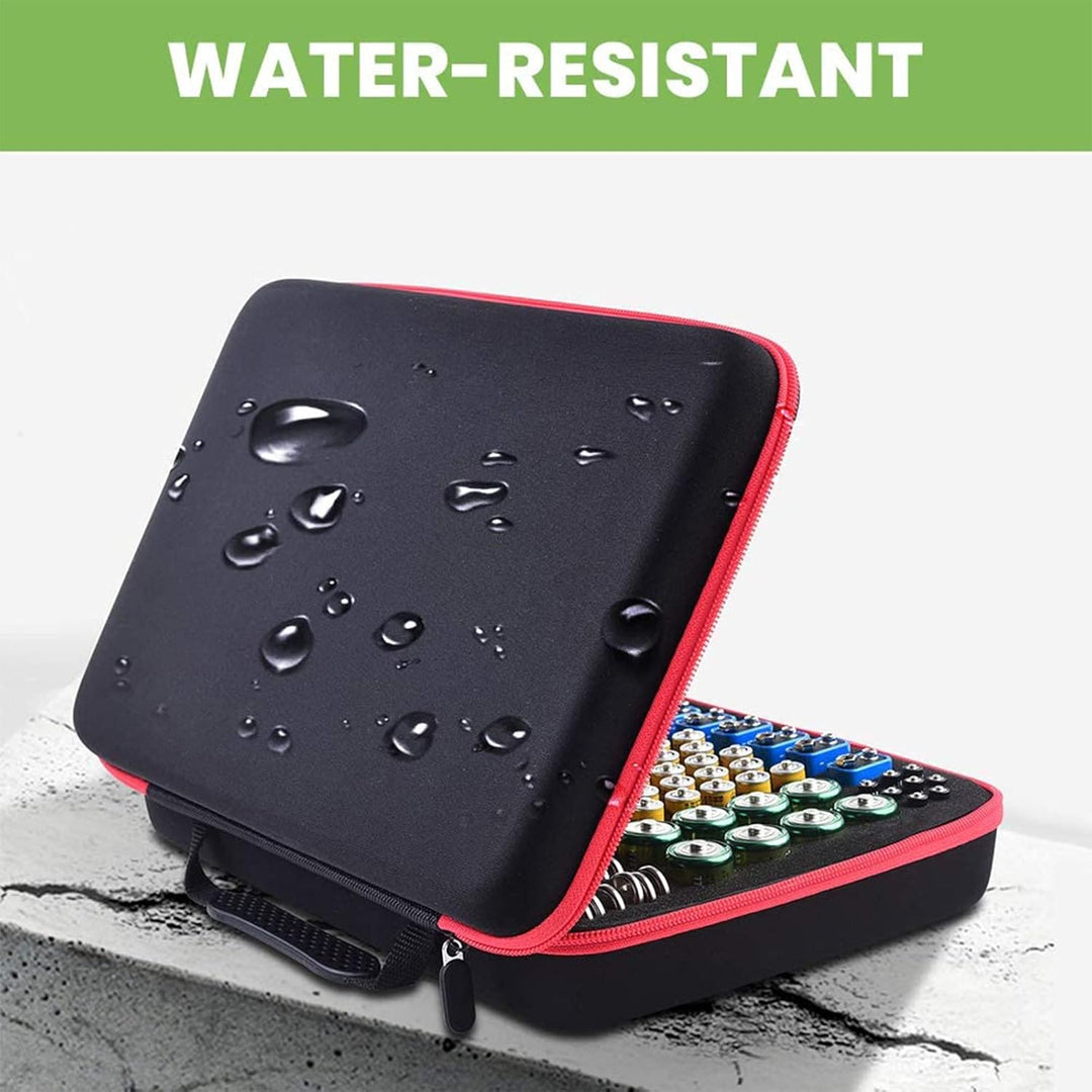 Batterie Aufbewahrungsbox - Batterien Aufbewahrung Organizer mit Batterietester Akkutester BT-618. h