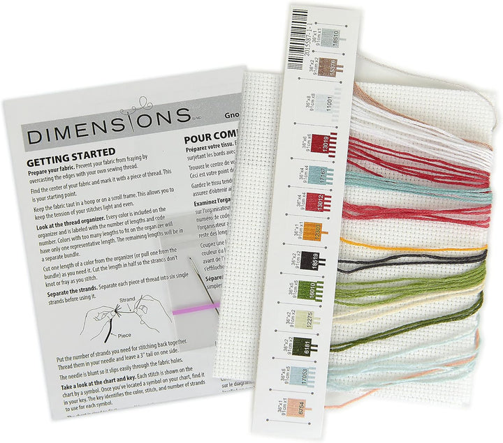 Dimensions – Kreuzstich-Set mit Zahlenangaben – Gnome for the Holidays – 70-09002 – Handarbeit für E