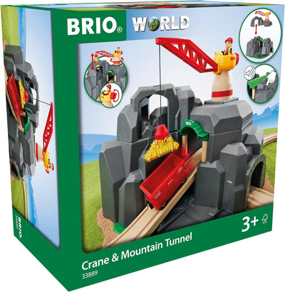 BRIO World 33889 Grosse Goldmine mit Sound-Tunnel – Zubehör Holzeisenbahn – Kleinkinderspielzeug emp