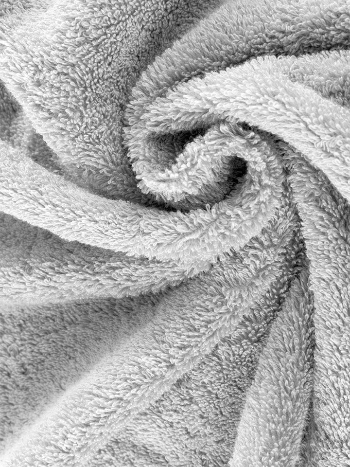 herzbach home Premium Handtücher 50 x 100 cm 4er-Set (Silbergrau) – Hochwertige, weiche &amp; saugstarke