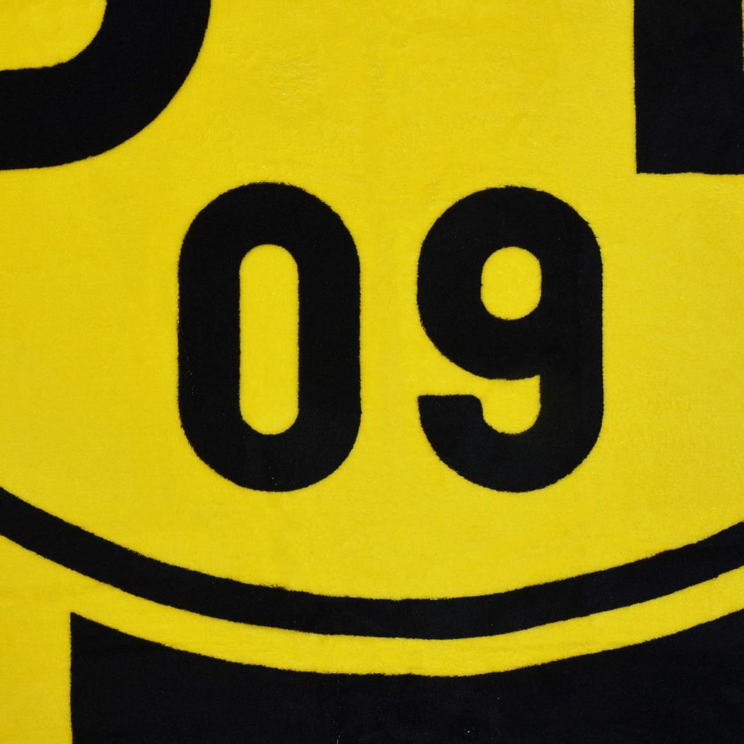 Borussia Dortmund BVB 09 BVB-Fleecedecke mit Streifenmuster 00 SCHWARZ/GELB 200 x 150 x 1 cm, 200 x