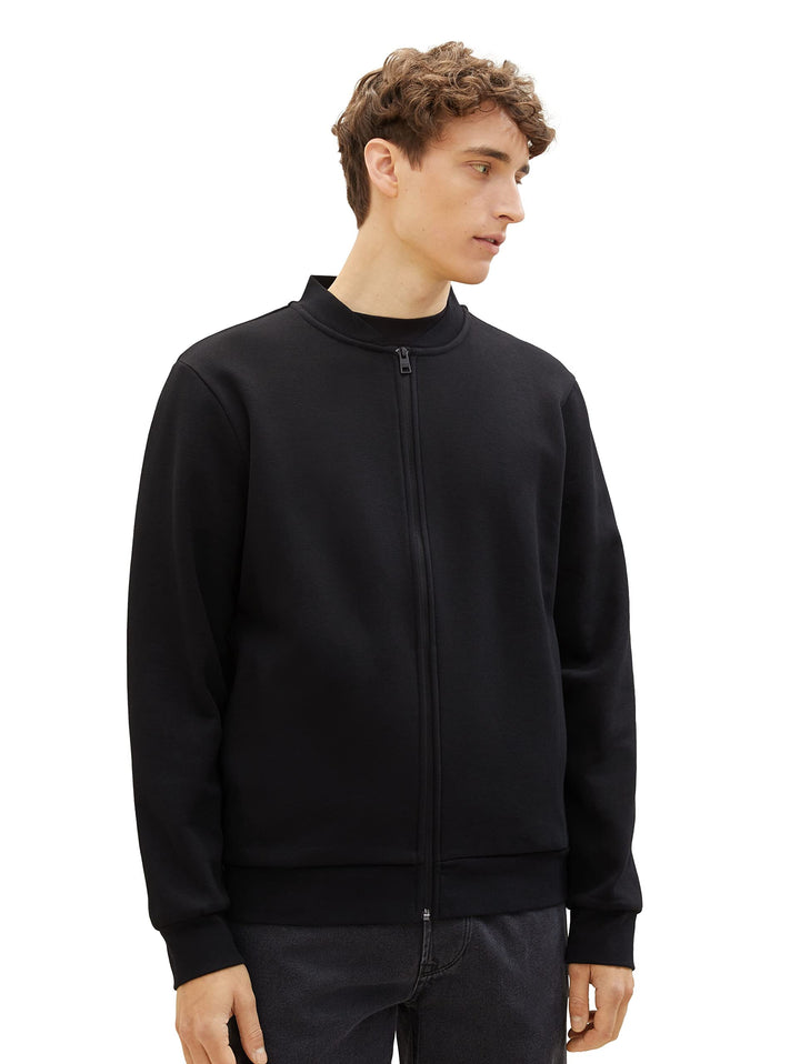 TOM TAILOR Denim Herren Sweatshirt Bomberjacke M 29999 - Black, M 29999 - Black