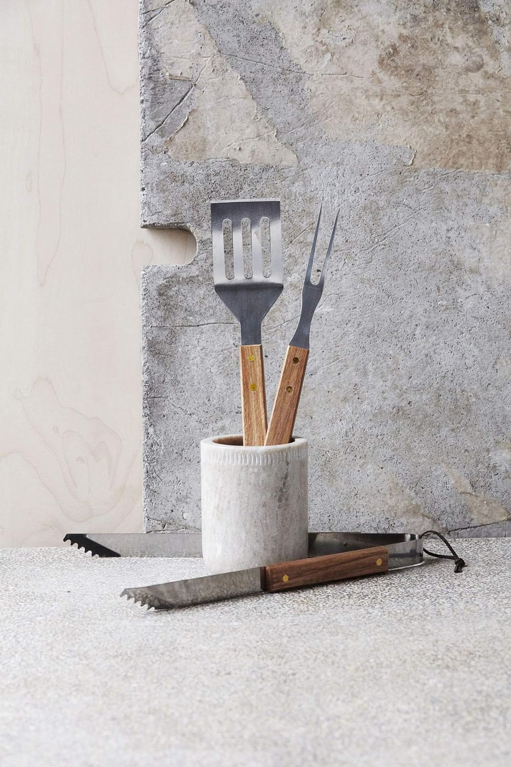 Nicolas Vahe 106660402 BBQ-Werkzeuge, Akazie, Edelstahl