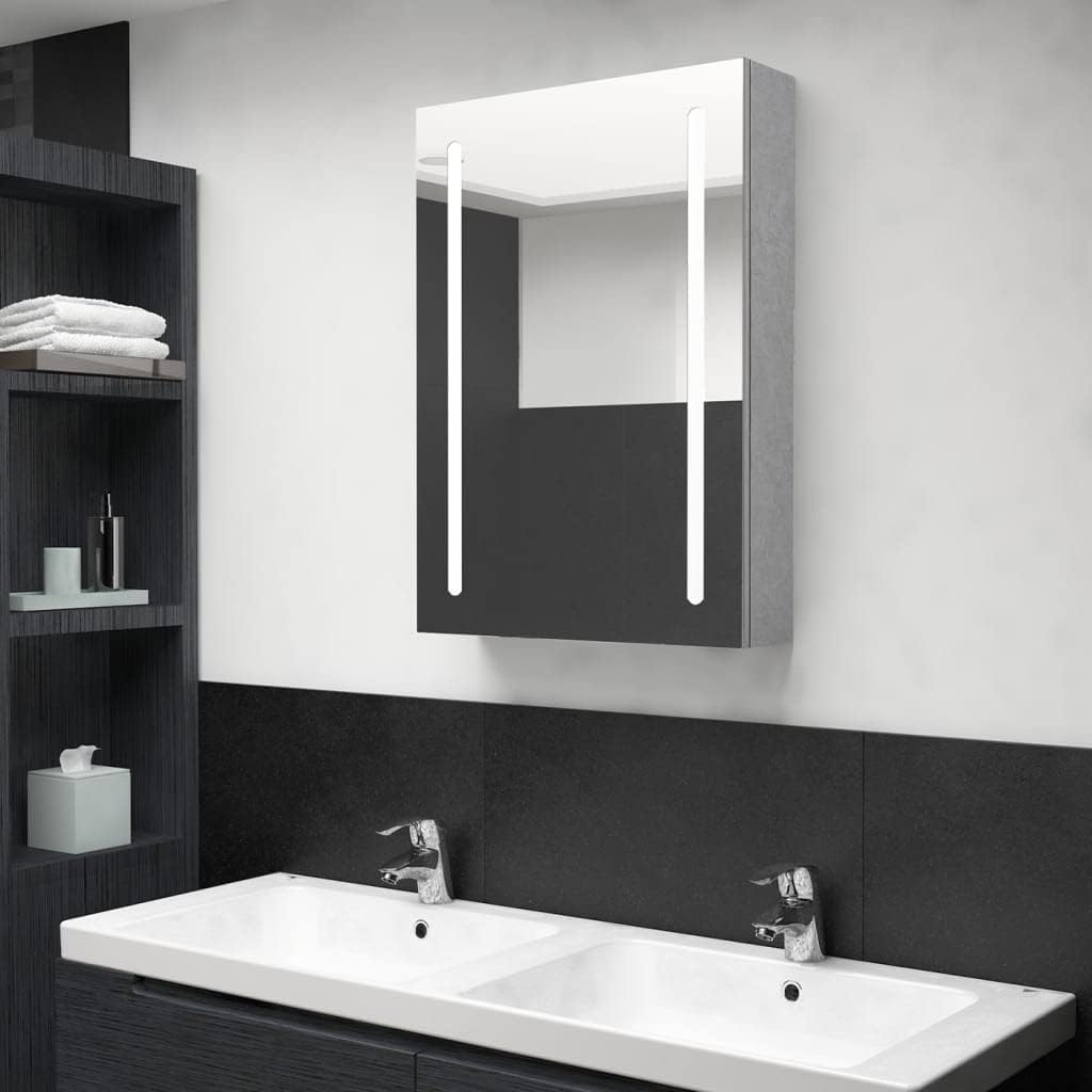 vidaXL LED Bad Spiegelschrank Badezimmerspiegel Badspiegel Spiegel Badschrank Badezimmerschrank Häng