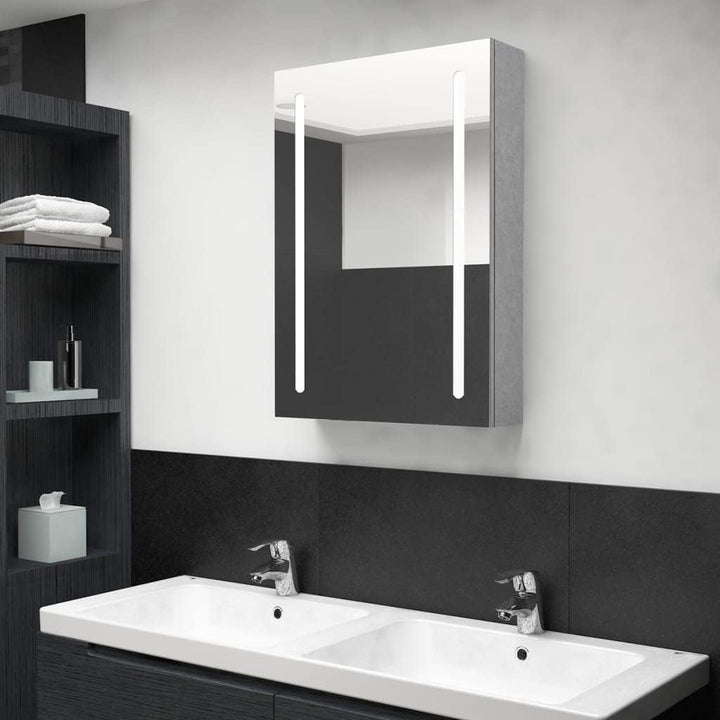 vidaXL LED Bad Spiegelschrank Badezimmerspiegel Badspiegel Spiegel Badschrank Badezimmerschrank Häng