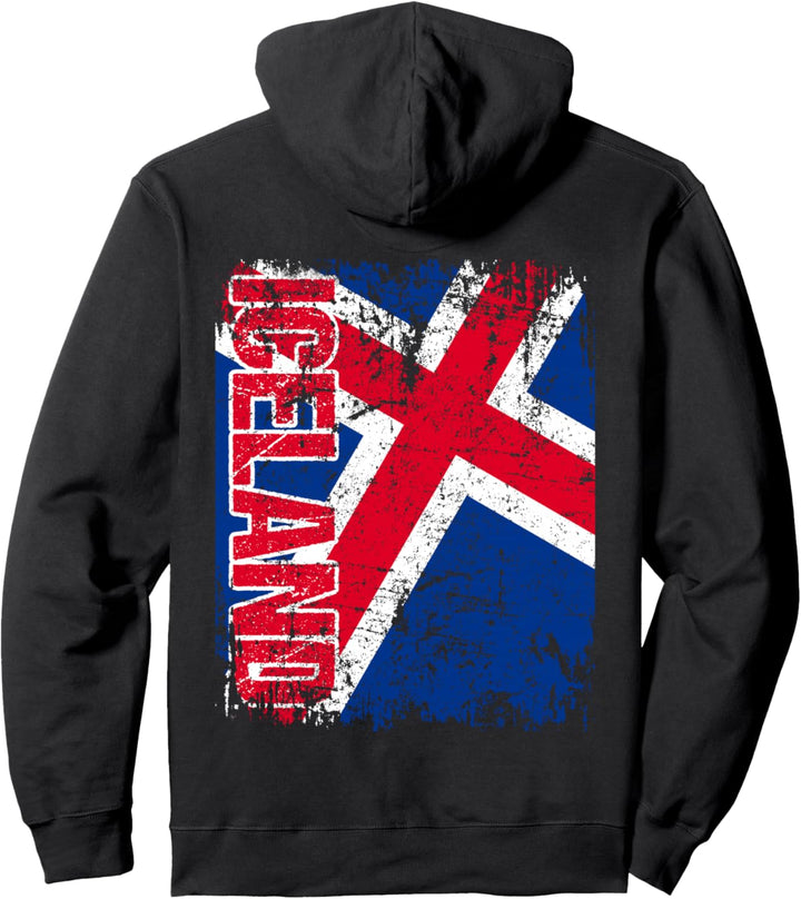 ISLAND Flagge | Damen Herren Kinder | ISLAND Pullover Hoodie