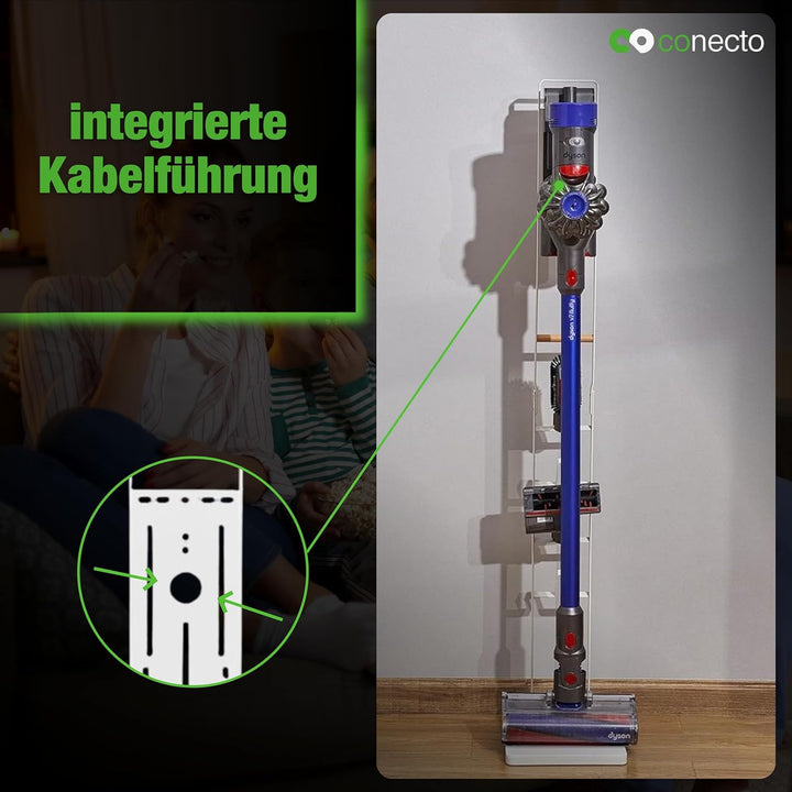 conecto Staubsaugerständer für Dyson® Staubsauger für V6® Pro, V7® Pro, V7® Fluffy, V8® Fluffy, V8®,