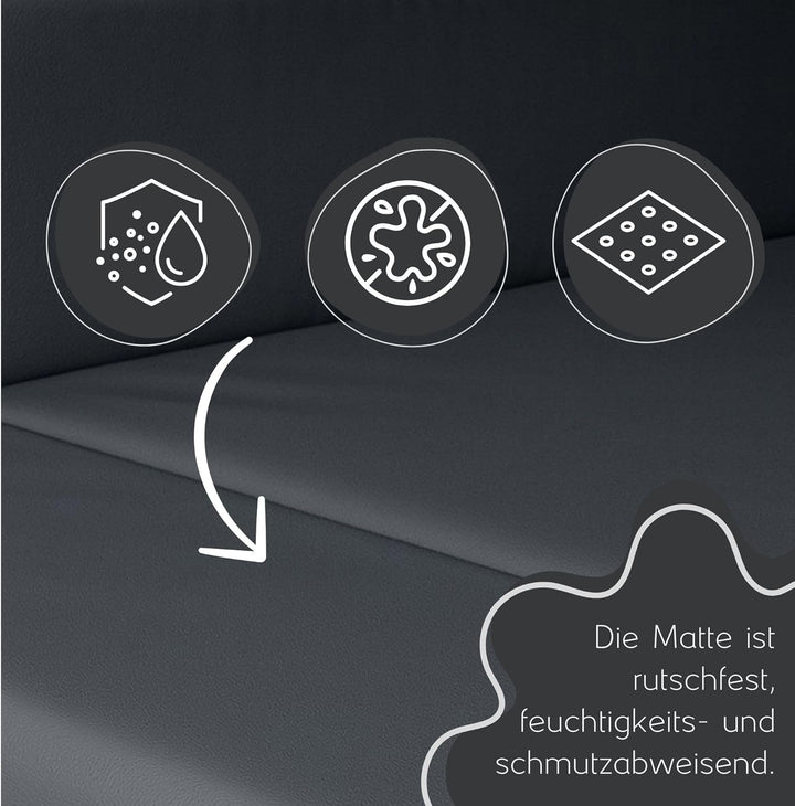 Golden Dog Kofferraum Matte Hundebett Schutzmatte Hunde Autositz Autoschondecke Kunst Leder L 110 x