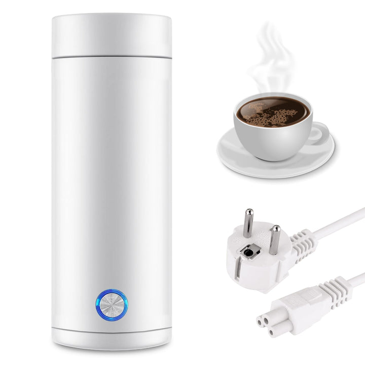 Kleiner Tragbarer Wasserkocher, Reise Wasserkocher Klein, 400ml Mini Electric Kettle, Tragbarer Elek