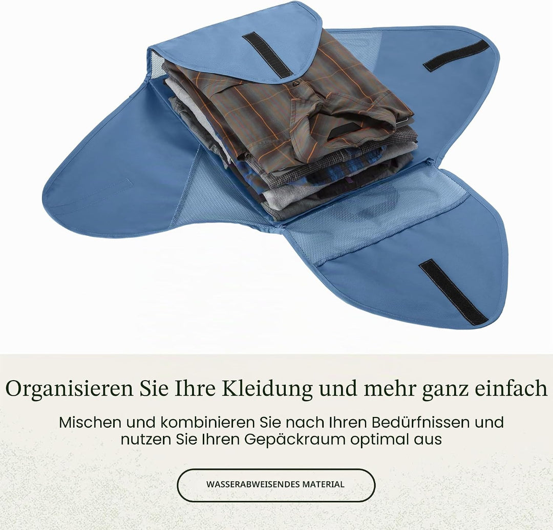 Eagle Creek Pack-It Starter Set I Garment Folder L &amp; 2 Packwürfel S+M I Knitterfrei &amp; Kofferorganisa