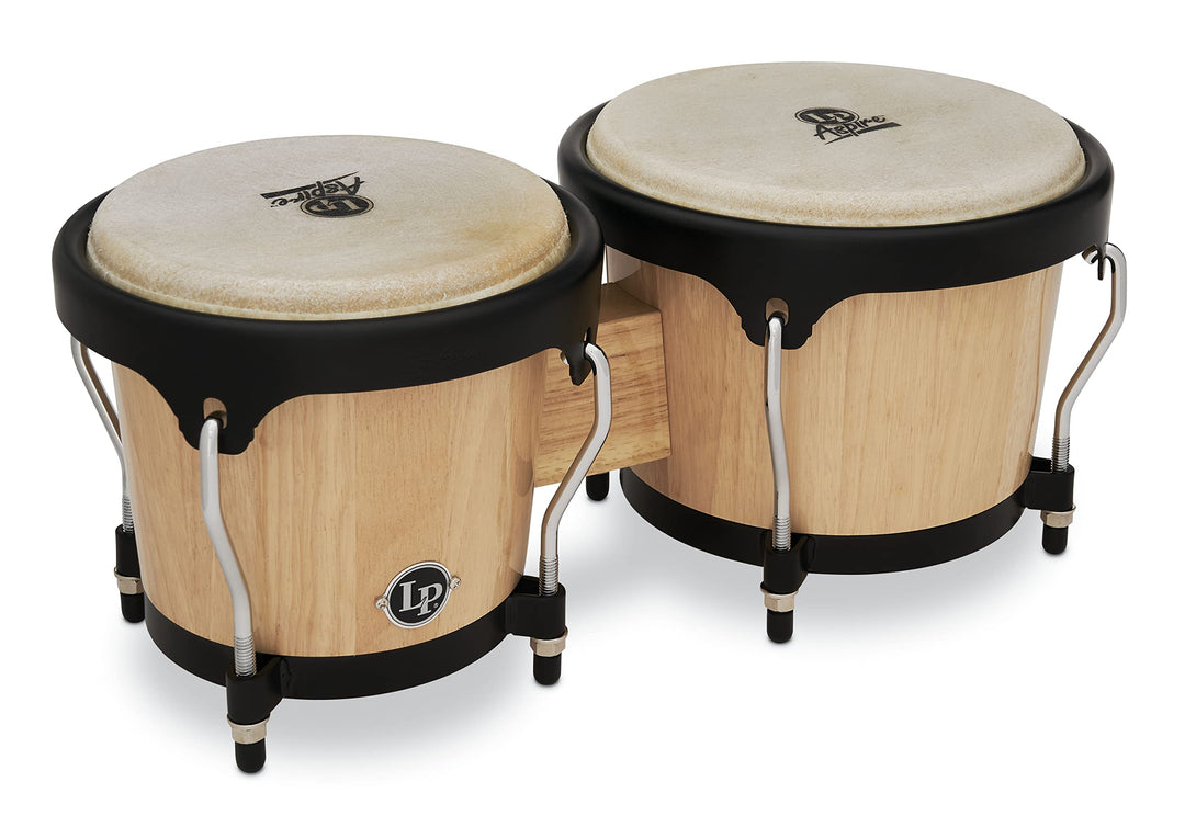 LP Latin Percussion LP810502 Aspire Wood Bongo Natural, Natural