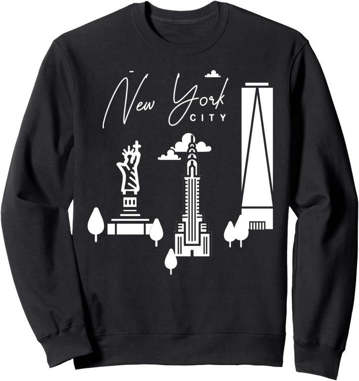 New York City Skyline Karte Reise Sweatshirt