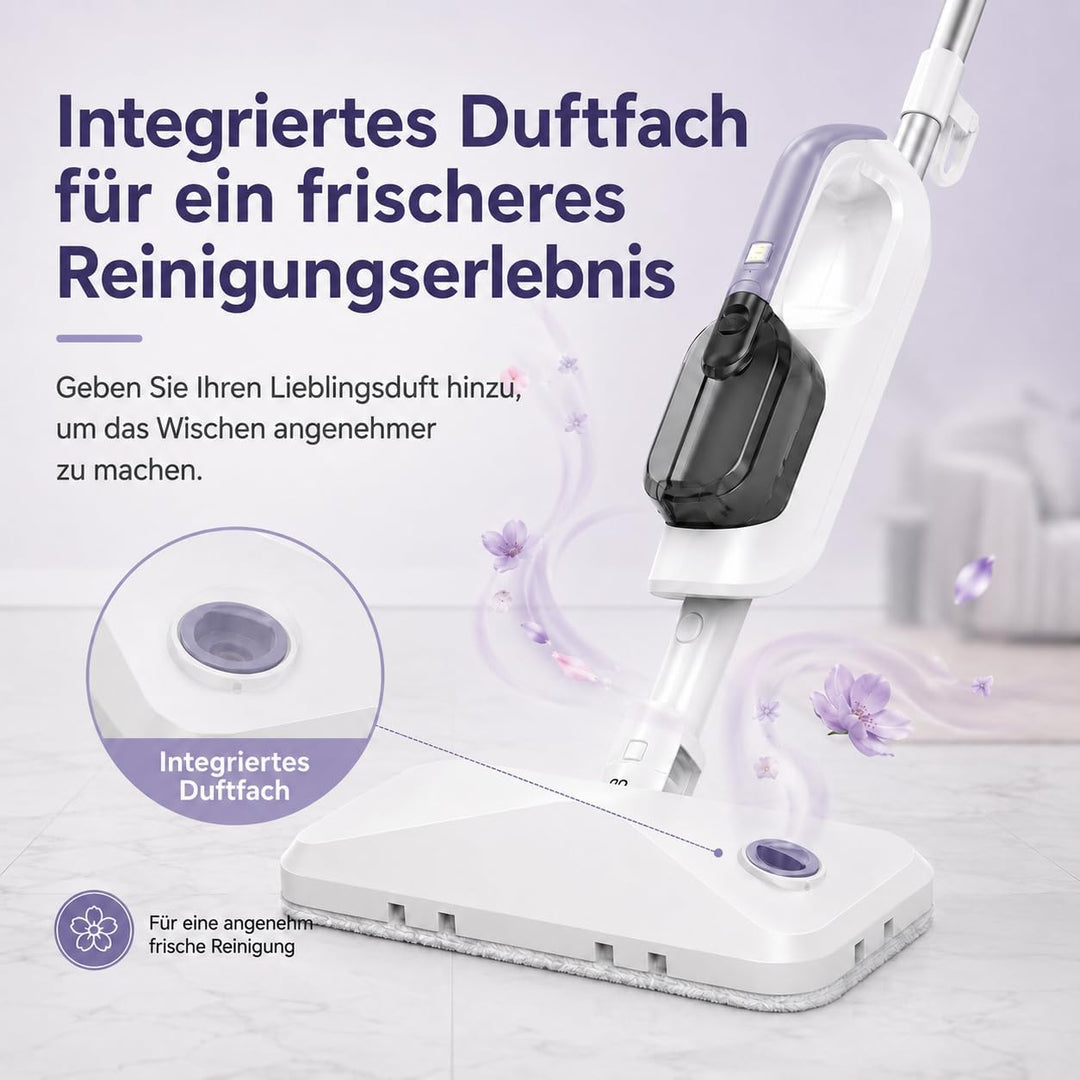 Dampfreiniger Handdampfreiniger, abnehmbar und multifunktional | 470 ml Wassertank, 3 Dampfstufen, D
