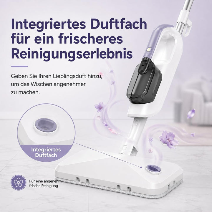 Dampfreiniger Handdampfreiniger, abnehmbar und multifunktional | 470 ml Wassertank, 3 Dampfstufen, D