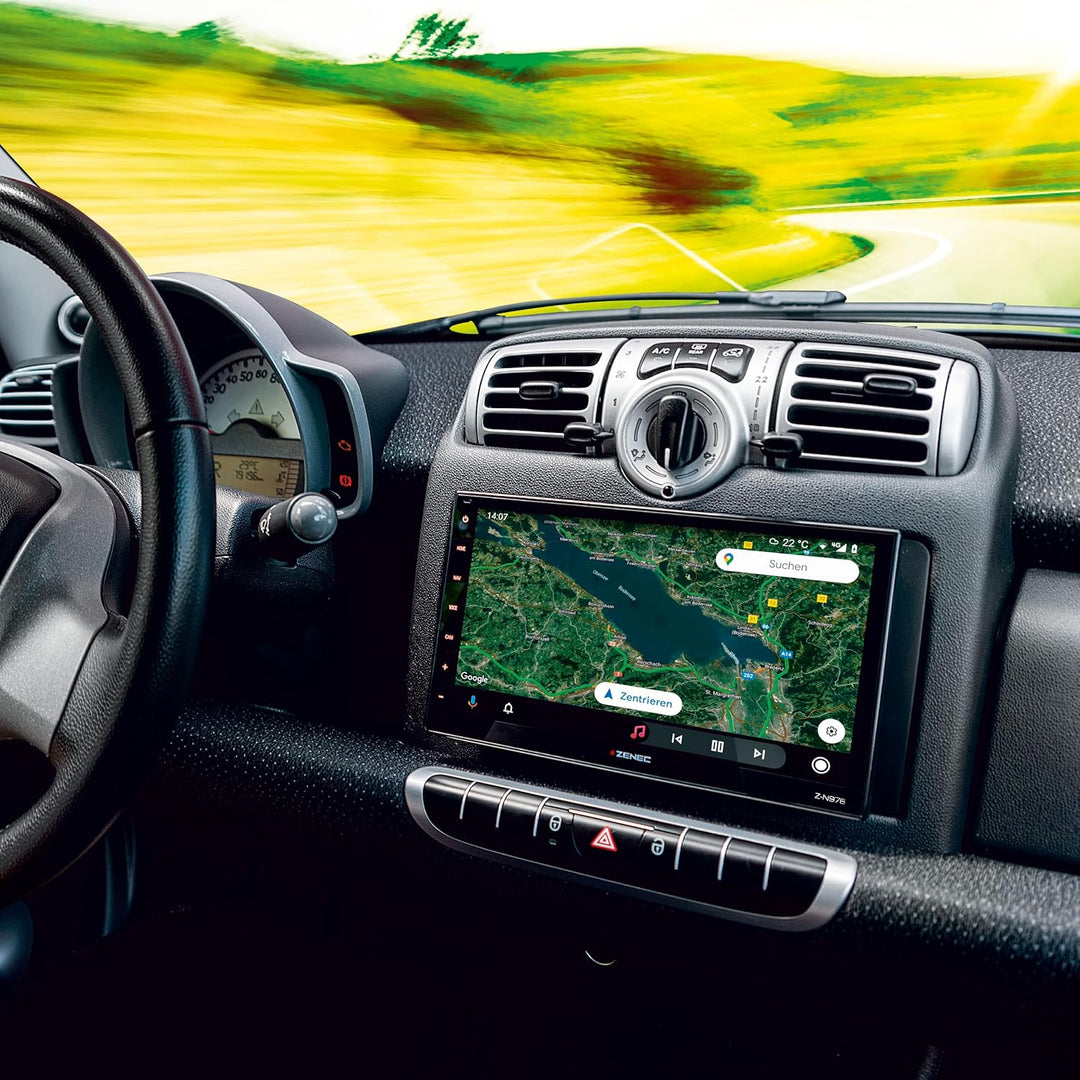 ZENEC Z-N976 – 2-Din Autoradio, Multimediasystem mit 9“/22,9 cm Touchscreen, Mediencenter mit DAB+,