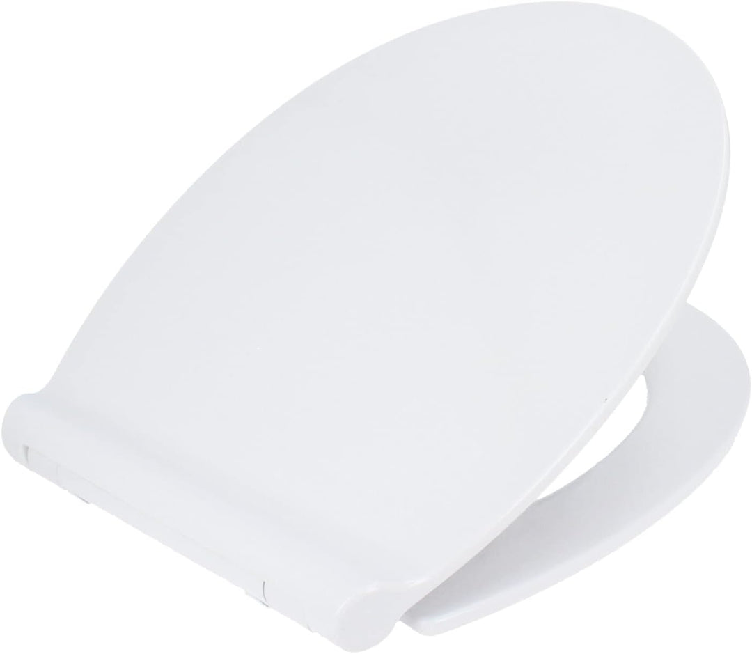 Hydroland Absenkbarer Toilettendeckel D1 Slim Antibakteriell Oval Weiss | WC Sitz mit Absenkautomati