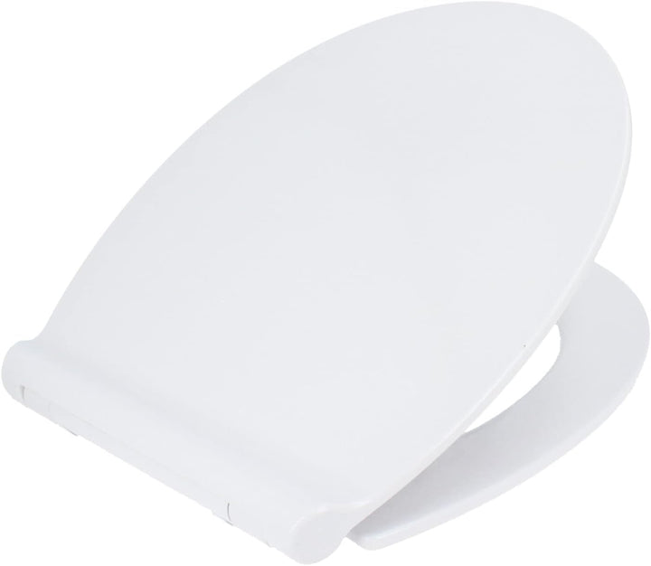 Hydroland Absenkbarer Toilettendeckel D1 Slim Antibakteriell Oval Weiss | WC Sitz mit Absenkautomati