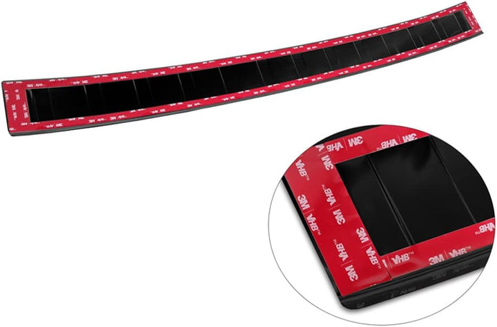 Avisa Schwarz Edelstahl Heckstossstangenschutz kompatibel mit BMW 3er G21 Touring 2019-2022 'Ribs'