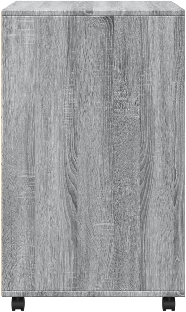 vidaXL Rollschrank Grau Sonoma 60x48x81 cm Holzwerkstoff, Grau Sonoma