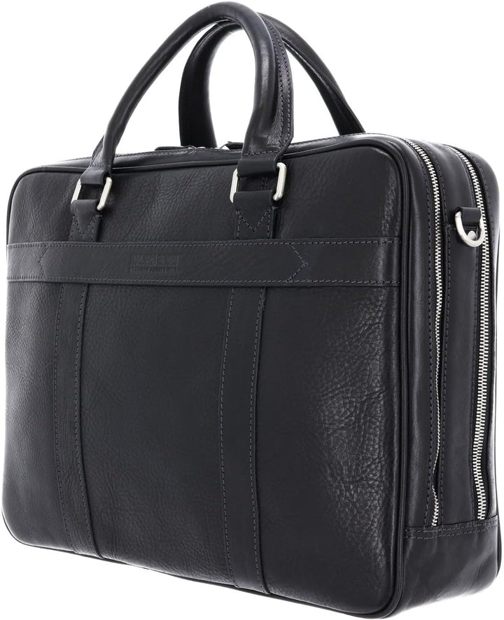 Leonhard Heyden Bergamo RV-Aktenmappe 40 cm schwarz, Schwarz