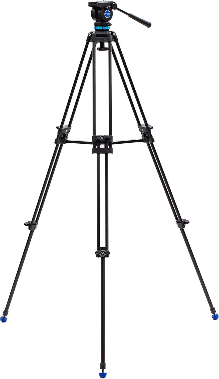 Benro KH25P Video Tripod with Head, 5kg Payload, Continuous Pan Drag, Anti-Rotation Camera Plate, ma